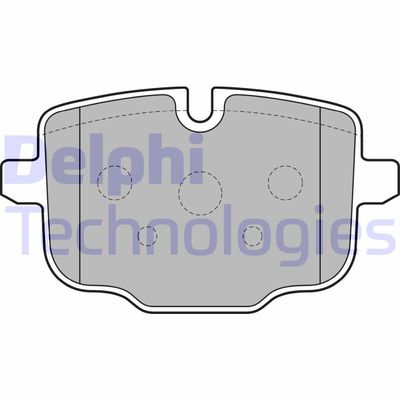 LP2246 DELPHI Комплект тормозных колодок, дисковый тормоз