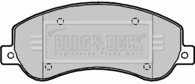 BBP1964 BORG & BECK Комплект тормозных колодок, дисковый тормоз