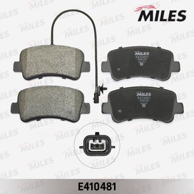 E410481 MILES Комплект тормозных колодок, дисковый тормоз