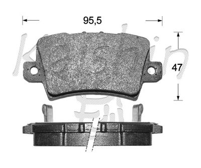 FK5150 KAISHIN Комплект тормозных колодок, дисковый тормоз