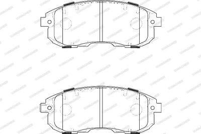 WBP24280A WAGNER Комплект тормозных колодок, дисковый тормоз