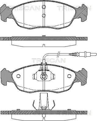811028161 TRISCAN Комплект тормозных колодок, дисковый тормоз
