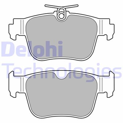 LP3669 DELPHI Комплект тормозных колодок, дисковый тормоз