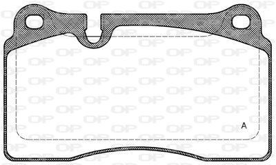 BPA120000 OPEN PARTS Комплект тормозных колодок, дисковый тормоз