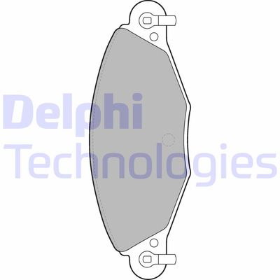 LP1655 DELPHI Комплект тормозных колодок, дисковый тормоз