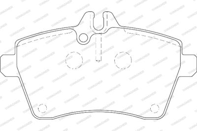 WBP24077A WAGNER Комплект тормозных колодок, дисковый тормоз