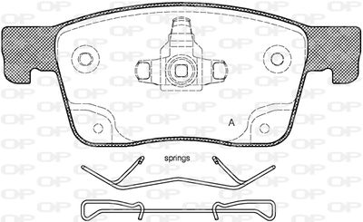 BPA167902 OPEN PARTS Комплект тормозных колодок, дисковый тормоз