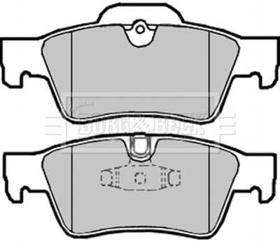 BBP2031 BORG & BECK Комплект тормозных колодок, дисковый тормоз