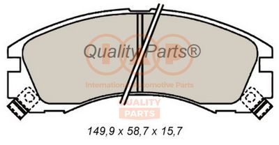 70412021 IAP QUALITY PARTS Комплект тормозных колодок, дисковый тормоз