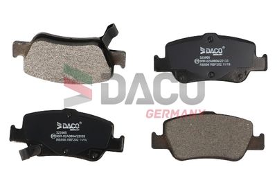 323905 DACO Germany Комплект тормозных колодок, дисковый тормоз