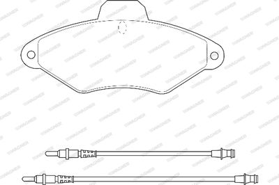 WBP21631A WAGNER Комплект тормозных колодок, дисковый тормоз
