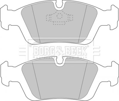 BBP1399 BORG & BECK Комплект тормозных колодок, дисковый тормоз