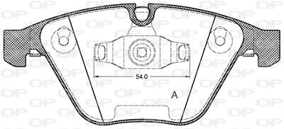 BPA085710 OPEN PARTS Комплект тормозных колодок, дисковый тормоз