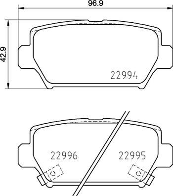 P54062 BREMBO Комплект тормозных колодок, дисковый тормоз