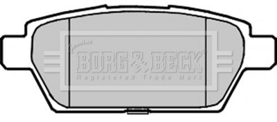 BBP2239 BORG & BECK Комплект тормозных колодок, дисковый тормоз