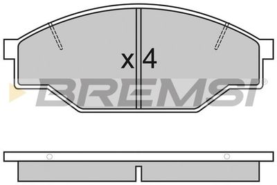 BP2322 BREMSI Комплект тормозных колодок, дисковый тормоз