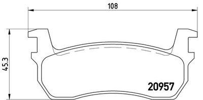 P56013 BREMBO Комплект тормозных колодок, дисковый тормоз