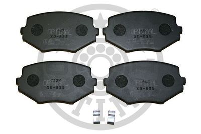 BP12326 OPTIMAL Комплект тормозных колодок, дисковый тормоз