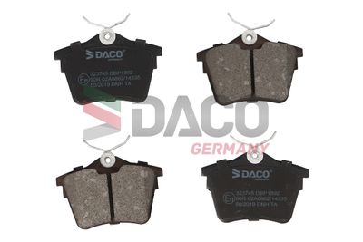 323745 DACO Germany Комплект тормозных колодок, дисковый тормоз