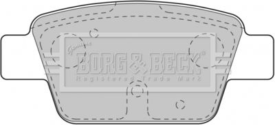 BBP1718 BORG & BECK Комплект тормозных колодок, дисковый тормоз