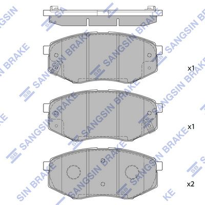 SP1374 Hi-Q Комплект тормозных колодок, дисковый тормоз