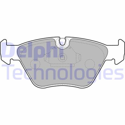 LP1608 DELPHI Комплект тормозных колодок, дисковый тормоз