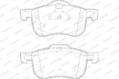 WBP23073A WAGNER Комплект тормозных колодок, дисковый тормоз