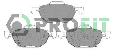 50001704 PROFIT Комплект тормозных колодок, дисковый тормоз