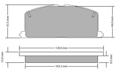 FBP0303 FREMAX Комплект тормозных колодок, дисковый тормоз