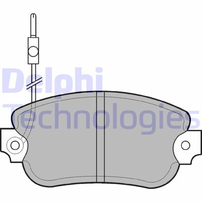LP97 DELPHI Комплект тормозных колодок, дисковый тормоз