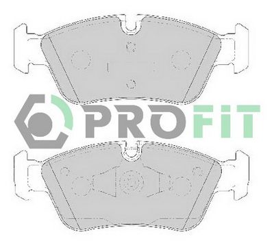 50001751C PROFIT Комплект тормозных колодок, дисковый тормоз