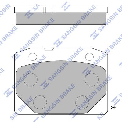 SP1199 Hi-Q Комплект тормозных колодок, дисковый тормоз