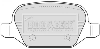 BBP1776 BORG & BECK Комплект тормозных колодок, дисковый тормоз