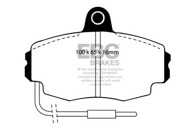 DP4264 EBC Brakes Комплект тормозных колодок, дисковый тормоз