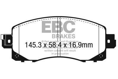 DP42330R EBC Brakes Комплект тормозных колодок, дисковый тормоз