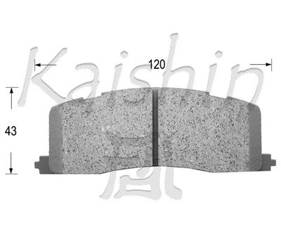 FK2105 KAISHIN Комплект тормозных колодок, дисковый тормоз