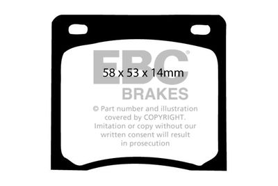 DP237 EBC Brakes Комплект тормозных колодок, дисковый тормоз