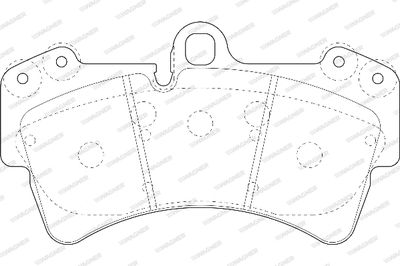 WBP23693A WAGNER Комплект тормозных колодок, дисковый тормоз
