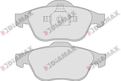 N09040 DIAMAX Комплект тормозных колодок, дисковый тормоз
