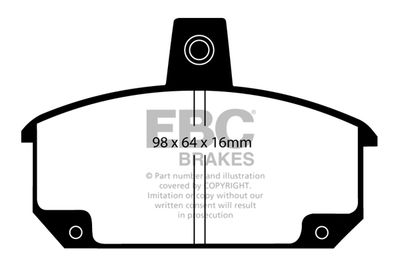 DP354 EBC Brakes Комплект тормозных колодок, дисковый тормоз