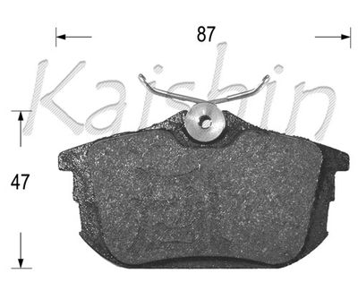 FK6120 KAISHIN Комплект тормозных колодок, дисковый тормоз