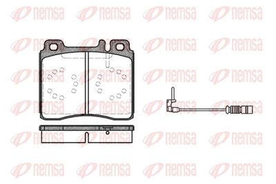 042002 REMSA Комплект тормозных колодок, дисковый тормоз