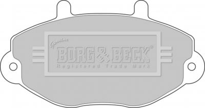 BBP1108 BORG & BECK Комплект тормозных колодок, дисковый тормоз