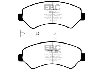 DP41969R EBC Brakes Комплект тормозных колодок, дисковый тормоз