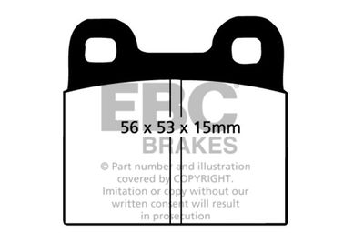 DP105 EBC Brakes Комплект тормозных колодок, дисковый тормоз
