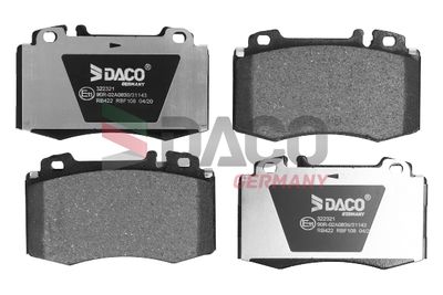 322321 DACO Germany Комплект тормозных колодок, дисковый тормоз