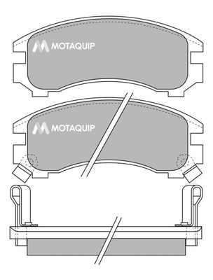 LVXL841 MOTAQUIP Комплект тормозных колодок, дисковый тормоз