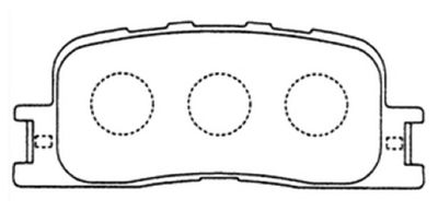 AKD1064 ASVA Комплект тормозных колодок, дисковый тормоз