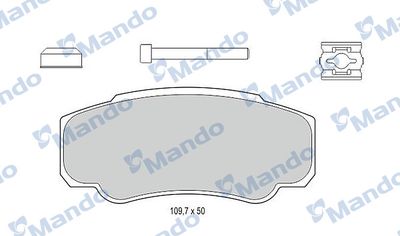 MBF015030 MANDO Комплект тормозных колодок, дисковый тормоз