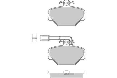 120693 E.T.F. Комплект тормозных колодок, дисковый тормоз